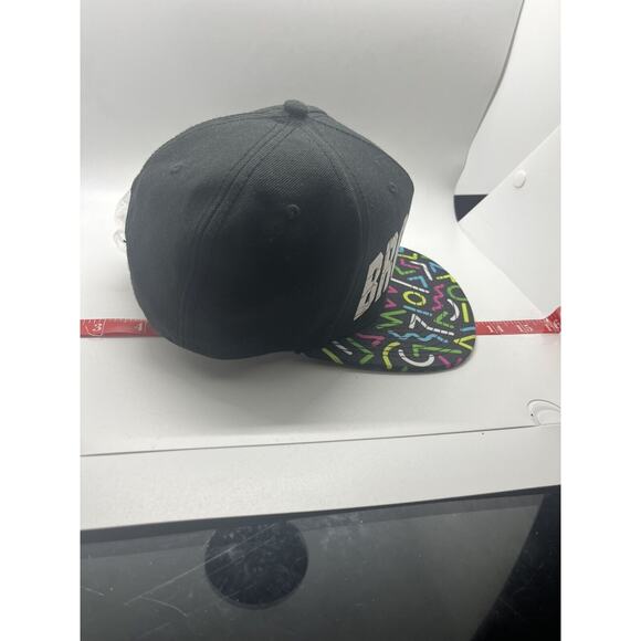 Brooklyn Hat Co., Baseball Cap, Black w/ Multi-color Bill, One Size - Picture 2 of 6